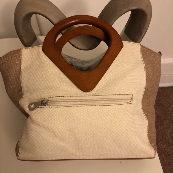 Relic handbag with wooden handle - Picture 2 of 3